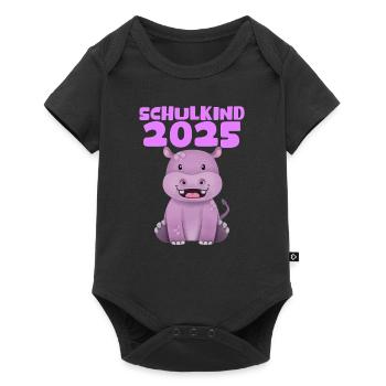 School Child 2025 Young Girls School Enrollment 2025 Decoration - Baby Premium short-sleeve bodysuit - black - Front