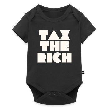 TAXEZ LES RICHES - Body à manches courtes Premium Bébé - noir - Devant