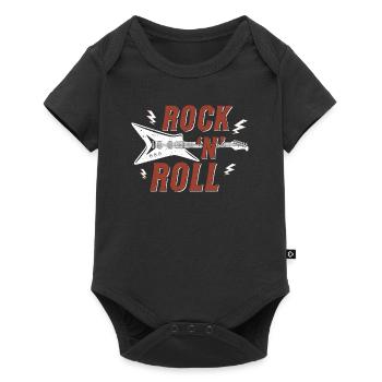 Rock n roll Graphic - Baby Premium short-sleeve bodysuit - black - Front