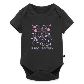 Yoga yoga - Baby Premium Kurzarmbody - Schwarz - Vorne