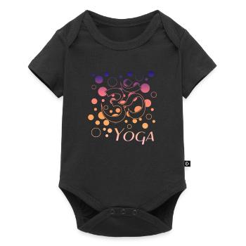 Yoga yoga - Baby Premium Kurzarmbody - Schwarz - Vorne