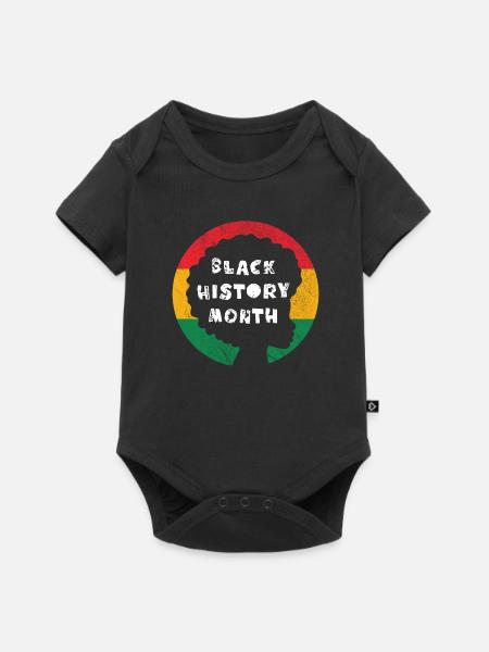 Black History Month - Baby Premium Kurzarmbody - Schwarz