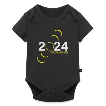 2024 Total Solar Eclipse - Witness the Darkness - Baby Premium short-sleeve bodysuit - black - Front
