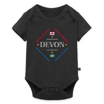 Devon, England - Baby Premium short-sleeve bodysuit - black - Front