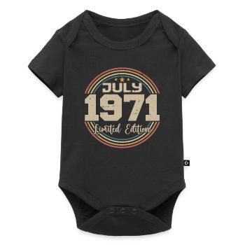 1971 Birthday July 1971 Gift July 1971 - Baby Premium short-sleeve bodysuit - black - Front