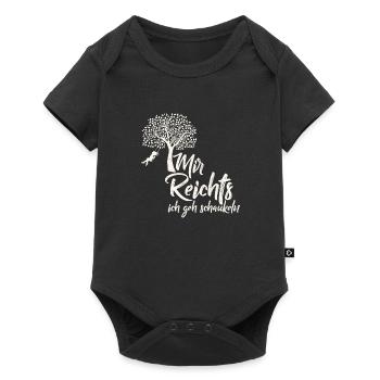 Tree. Swing. Saying. - Baby Premium short-sleeve bodysuit - black - Front