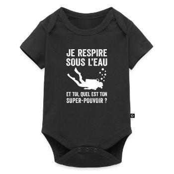 Diver i breathe underwater - Baby Premium short-sleeve bodysuit - black - Front