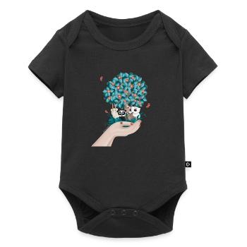 Future - save the planet - Baby Premium short-sleeve bodysuit - black - Front