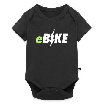 e bike - Baby Premium short-sleeve bodysuit - black - Front