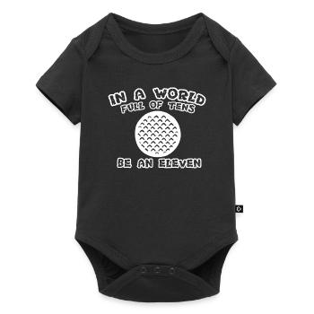Golf in a world Full Of Tens be an eleven graphic - Baby Premium short-sleeve bodysuit - black - Front