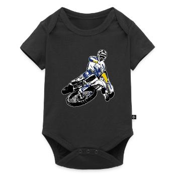 Enduro Offroad - Baby Premium short-sleeve bodysuit - black - Front