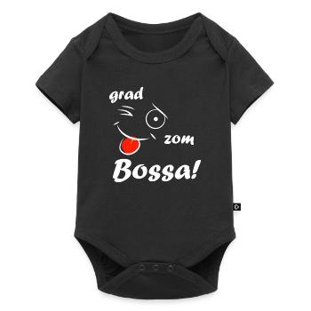 Grad zom Bossa! - white - Baby Premium Kurzarmbody - Schwarz - Vorne
