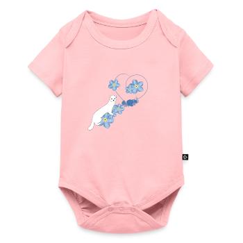 Belette blanche - Body à manches courtes Premium Bébé - rose - Devant