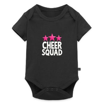 L’équipe de cheerleading de Cheer Squad ravie - Body à manches courtes Premium Bébé - noir - Devant