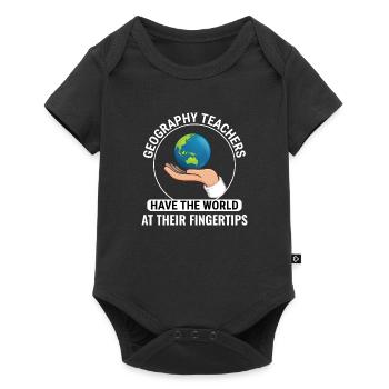GIS Hand Globe World Spatial Data Geography - Baby Premium short-sleeve bodysuit - black - Front