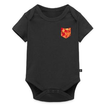 Colorful Autumn Foliage Chest Pocket Autumn - Baby Premium short-sleeve bodysuit - black - Front