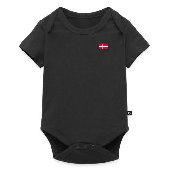 Danemark Drapeau - Body à manches courtes Premium Bébé - noir - Devant