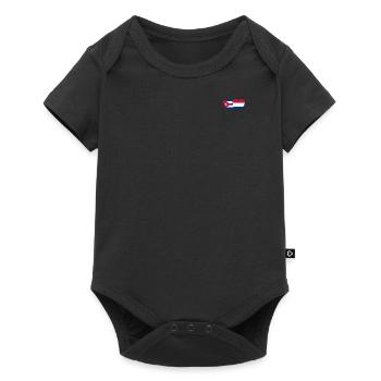 Cuba Holland Flag Heart - Baby Premium short-sleeve bodysuit - black - Front