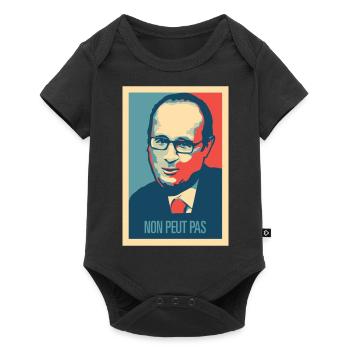 Popularité de François Hollande - Body à manches courtes Premium Bébé - noir - Devant