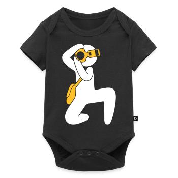 photographe - Body à manches courtes Premium Bébé - noir - Devant