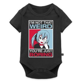 I'm Not That Weird - Baby Premium short-sleeve bodysuit - black - Front