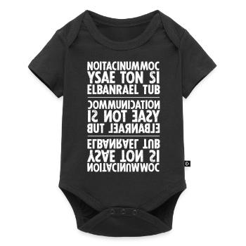 la communication blanc sixnineline - Body à manches courtes Premium Bébé - noir - Devant