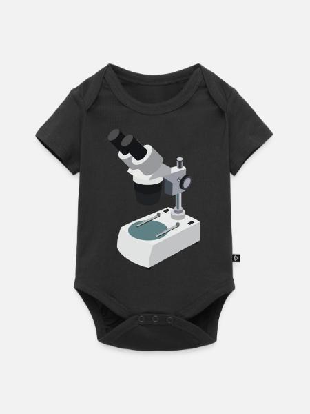 microscope - Baby Premium short-sleeve bodysuit - black