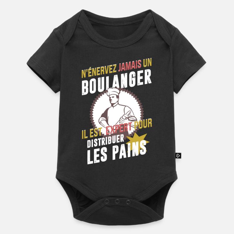 Boulanger humour - Body à manches courtes Premium Bébé - noir