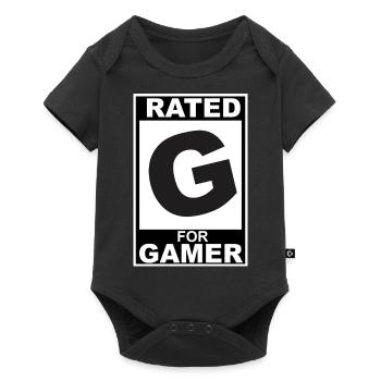 Rated G for Gamer - Baby Premium short-sleeve bodysuit - black - Front