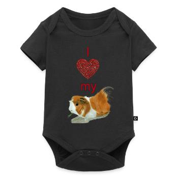 I love my guinea pig - Baby Premium short-sleeve bodysuit - black - Front