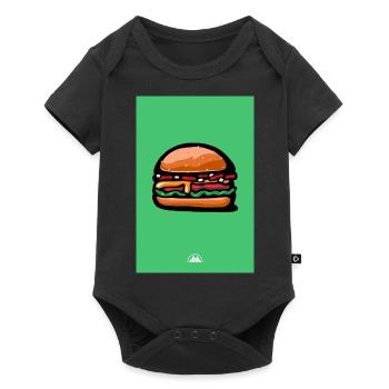 cheeseburger - Body à manches courtes Premium Bébé - noir - Devant