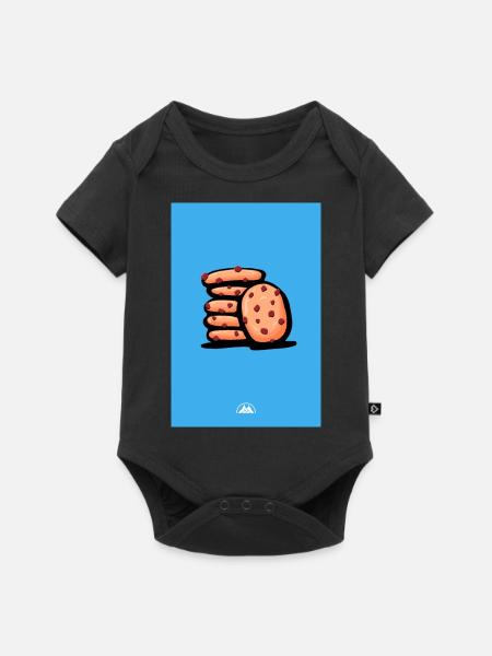 cookies - Baby Premium short-sleeve bodysuit - black