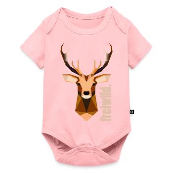 Jeu équitable. - Body à manches courtes Premium Bébé - rose - Devant