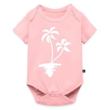 Palm motif - Baby Premium short-sleeve bodysuit - rose - Front