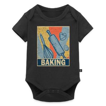 Baker baking profession - Baby Premium short-sleeve bodysuit - black - Front
