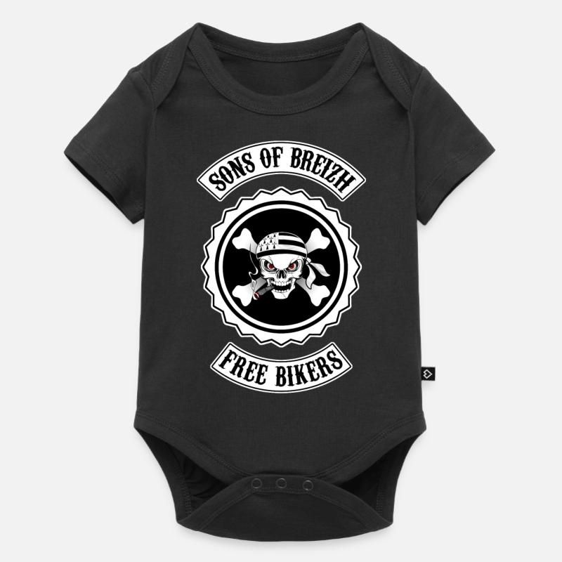 breizh bikers 03 - Body à manches courtes Premium Bébé - noir