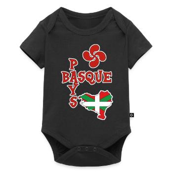 Pays Basque 06 - Body à manches courtes Premium Bébé - noir - Devant