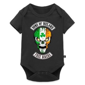 ireland - free bikers - Body à manches courtes Premium Bébé - noir - Devant