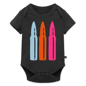kugel patrone gewehr - Body à manches courtes Premium Bébé - noir - Devant