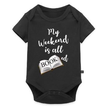 Mon week-end est tout dit ringard dire - Body à manches courtes Premium Bébé - noir - Devant