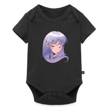 Anime Head Girl - Baby Premium short-sleeve bodysuit - black - Front