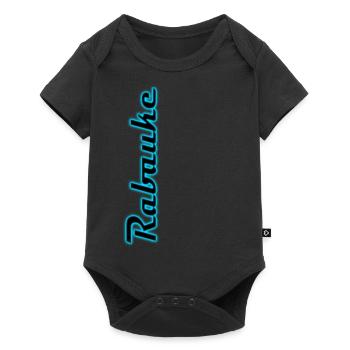 Rabauke Neon - Baby Premium Kurzarmbody - Schwarz - Vorne