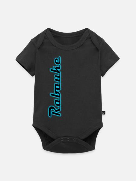 Rabauke Neon - Baby Premium Kurzarmbody - Schwarz