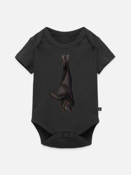Fledermaus - Baby Premium Kurzarmbody - Schwarz