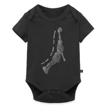 Basketball player - Baby Premium short-sleeve bodysuit - black - Front