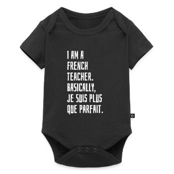 I Am A French Teacher - Baby Premium short-sleeve bodysuit - black - Front