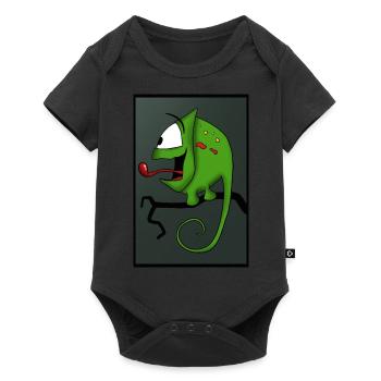 chameleon - Baby Premium short-sleeve bodysuit - black - Front