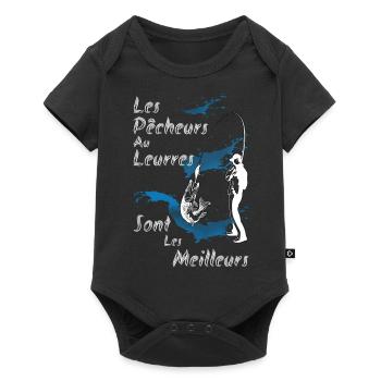 Je peux pas j'ai pêche pêche pêche pêche pêche - Body à manches courtes Premium Bébé - noir - Devant