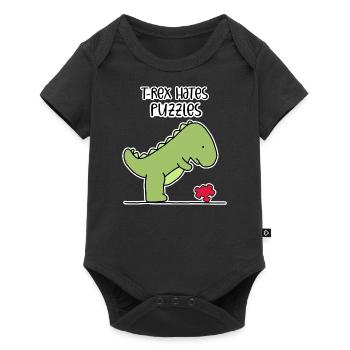 Puzzle - Baby Premium Kurzarmbody - Schwarz - Vorne