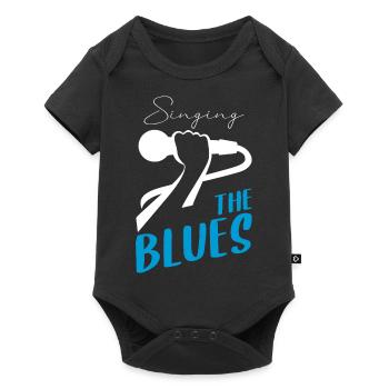 Singing the blues - Baby Premium short-sleeve bodysuit - black - Front